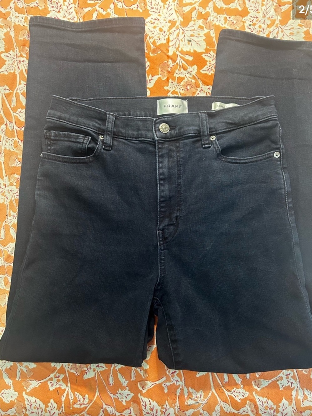 FRAME Le Sleek Straight High Rise Ankle Jeans Century Size 29 - Picture 3 of 7